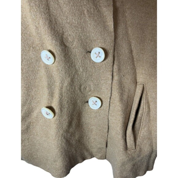 Anthropologie HWR Tan Wool COLLARED Jacket Blazer size M - Picture 4 of 8